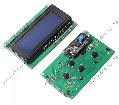������� LCD2004 ���������� 20 �������� 4 ������ � ���������� ������� I2C. ����� ���������. �������: 5 �.