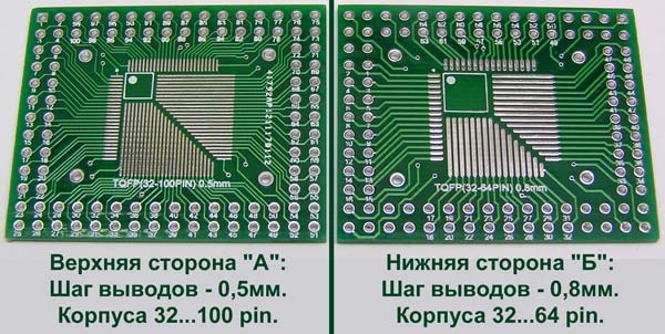 ��������������� ������������� ���������� - ������� TQFP / QFP / LQFP / PLCC 32...100 pin/��� 0,5 ��